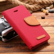 Wallet Case Rot zu iPhone 5/5S/SE