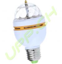 Drehende 3W LED RGB Rotationslampe E27 3Watt 